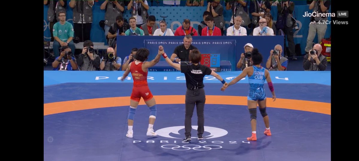 And ⁦⁦⁦<a href="/Phogat_Vinesh/">Vinesh Phogat</a>⁩ is going to Finale! Another medal is coming home!