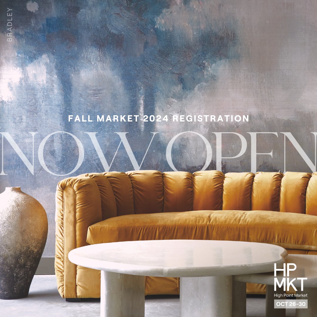 Registration for Fall Market 2024, October 26-30, is now open to the trade. Pre-register now! 👇 
highpointmarket.org/register
