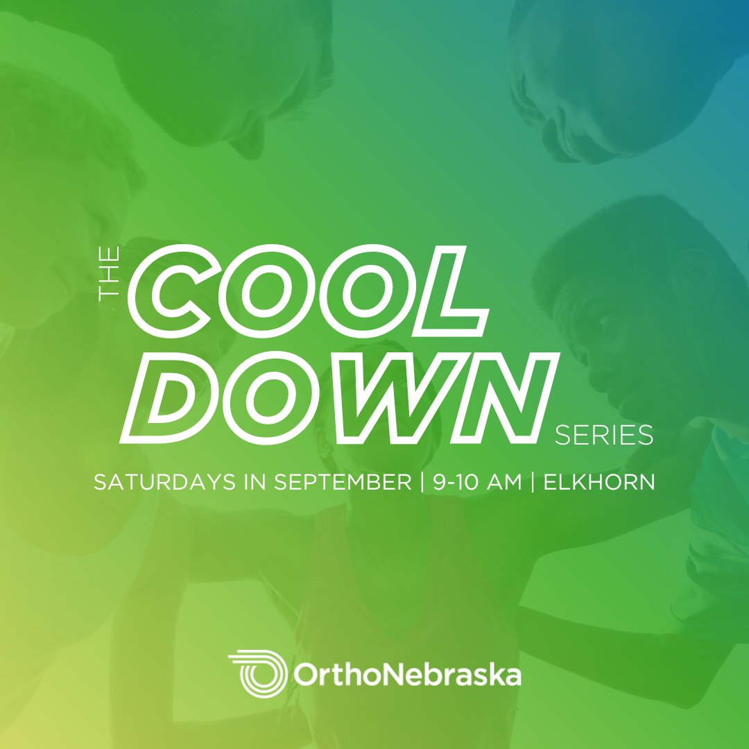The Cool Down series for high school athletes is back this September! Join us at Elkhorn every Saturday, 9-10 AM for speakers, networking, food, sports massages, injury screenings, swag and giveaways. ALL FREE! Stay tuned for more info!