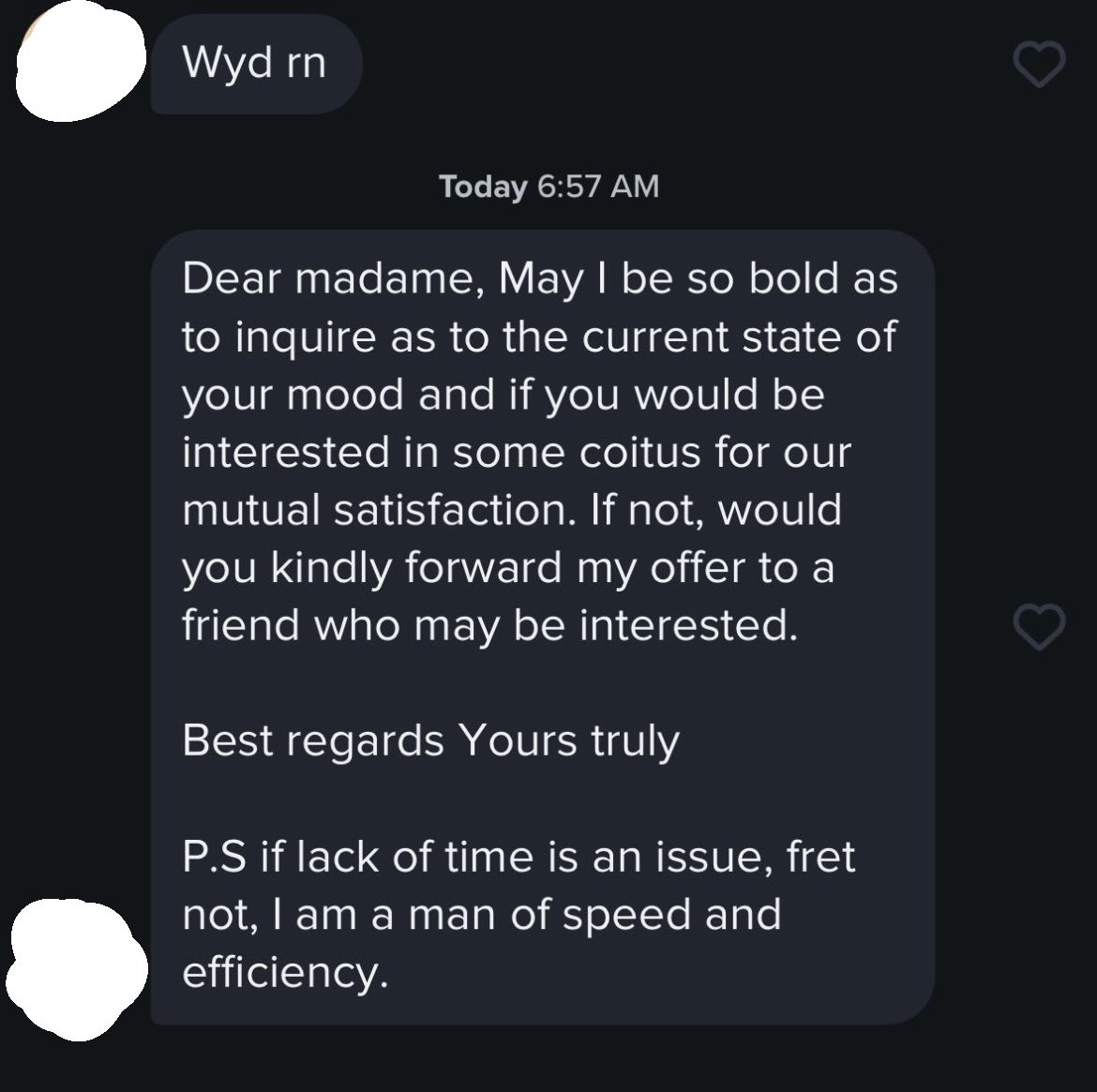 Points for being polite 😭 #tindertuesday