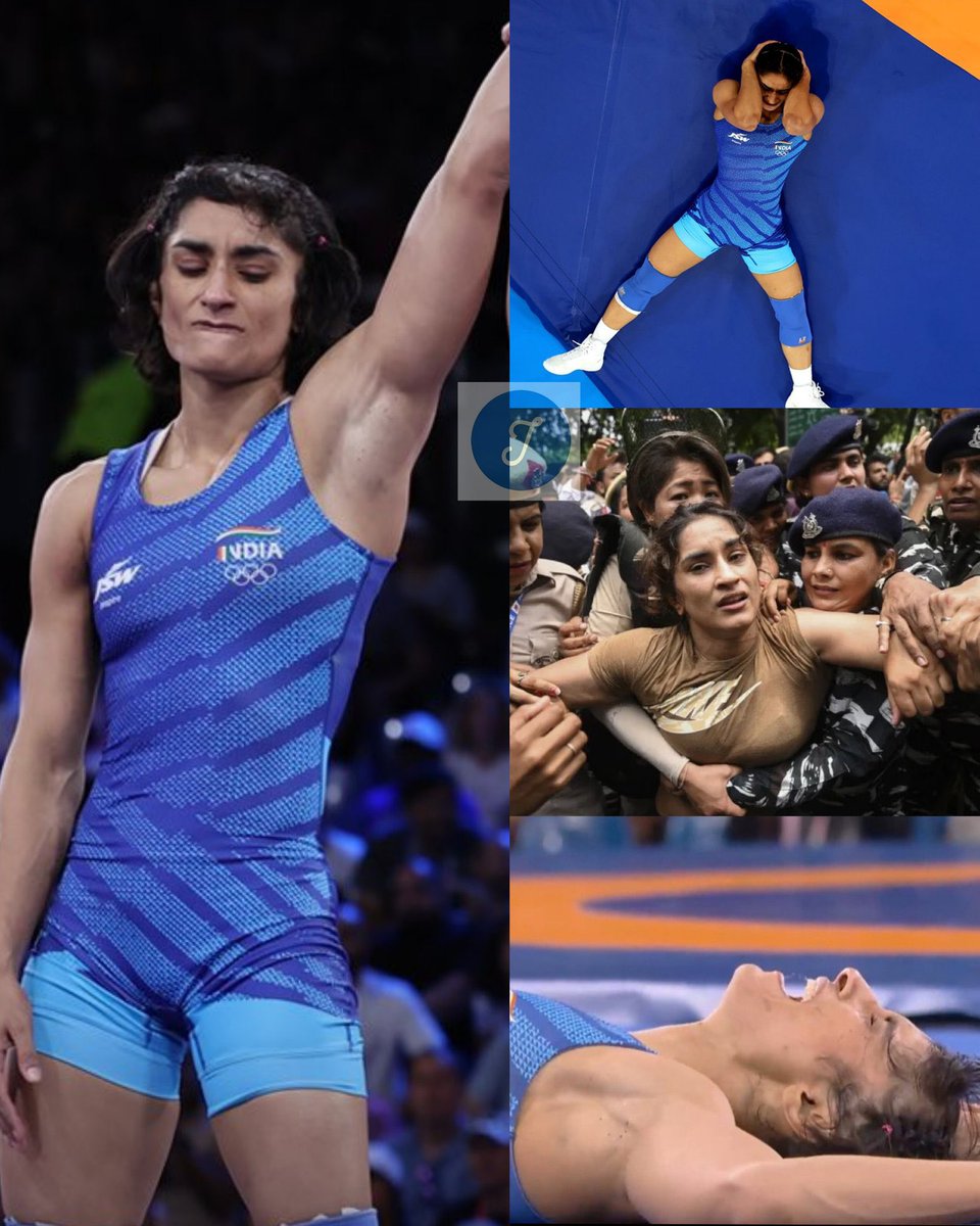 Congratulations <a href="/Phogat_Vinesh/">Vinesh Phogat</a> and best' of luck for the 🥇 
ये वही बेटी है जिसको देश की राजधानी में अपना हक मांगने पर कुचला गया था। अब वो अपने साथ की गई हर ज्यादती को कुचल रही है।
#विनेश_फोगाट