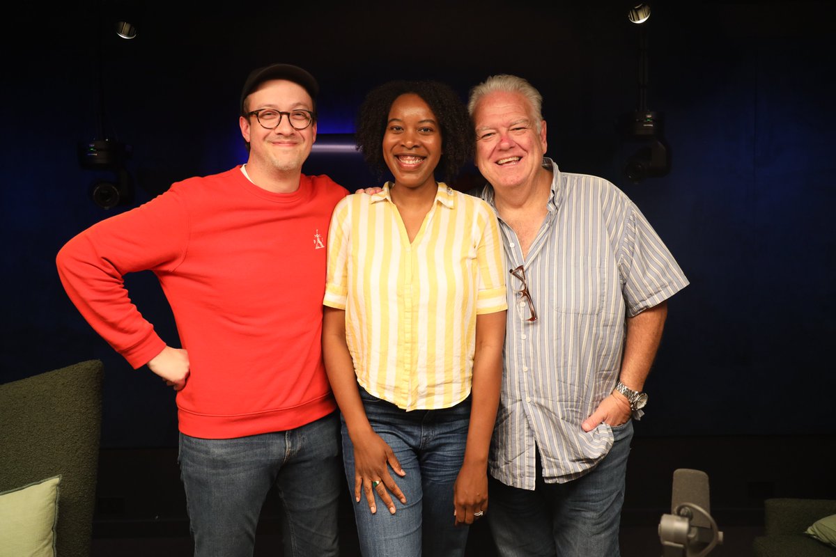 TeamCoco's tweet photo. Today on #ParksandRecollection writer @eeshmu joins @jimoheir and @greglevine to break down Jerry’s last day at the Parks Dept. Plus, Jim describes the dread he felt when he got the script for this episode and more. Listen: https://t.co/4hLmYWYGrF https://t.co/vdBPEFMCDN