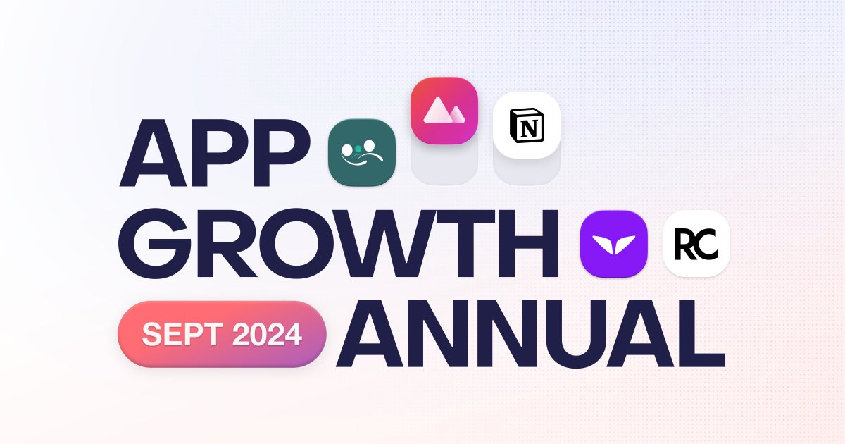 RevenueCat's tweet photo. Get ready for RevenueCat’s first-ever conference, App Growth Annual 2024! 🎉

Join us in San Francisco or online on Sept 25th for talks, workshops, &amp; networking with app growth leaders.

Get more info and register here: https://t.co/esbUcVn1sR

#AppGrowthAnnual24 https://t.co/2cpuUI0qAB