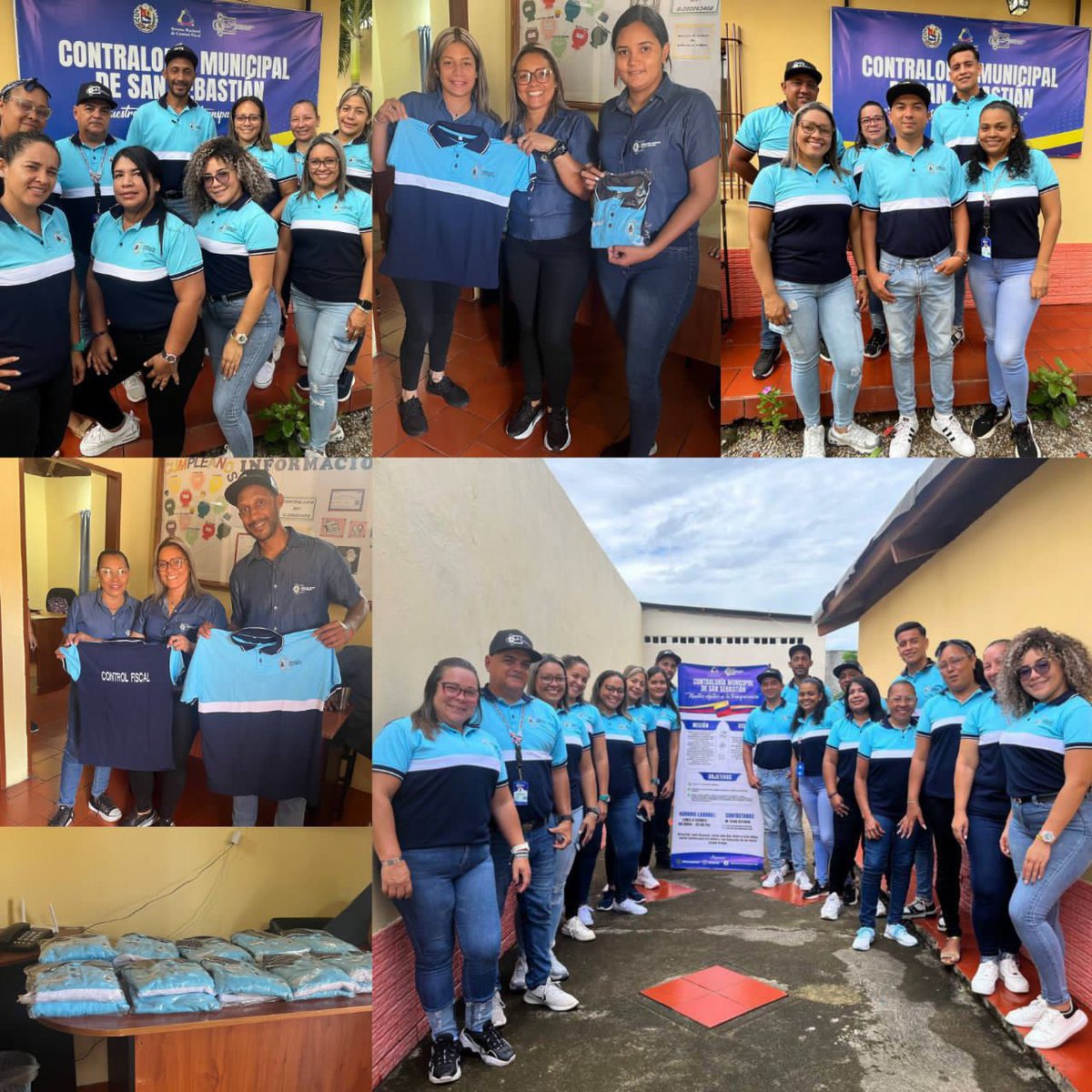 En consonancia con la CGR dirigida por el Dr. Jhosnel Peraza, la Contralora del Municipio San Sebastián de los Reyes Lcda. Luirena Acosta realizó entrega de uniformes a los trabajadores y trabajadoras, expresando así su compromiso para continuar materializando aportes en CMSS.