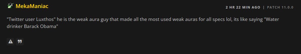 luxthos's tweet image. My entire chat has been calling me &quot;Twitter user Luxthos&quot; all day!

Not a complaint by the way, I find it hilarious!

wowhead.com/news/easy-bron…