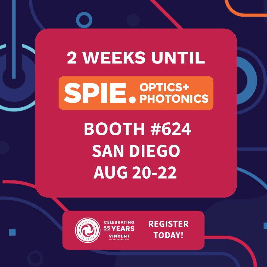 uniblitz's tweet photo. Only 2 weeks away from the SPIE Optics &amp; Photonics exhibit in San Diego! Register now to visit our team at Booth #624, August 20 - 22. Visit the link to learn more: https://t.co/gqYwlCL9ZX
#SPIEOpticsPhotonics @SPIEtweets https://t.co/J0VPvaXJZS