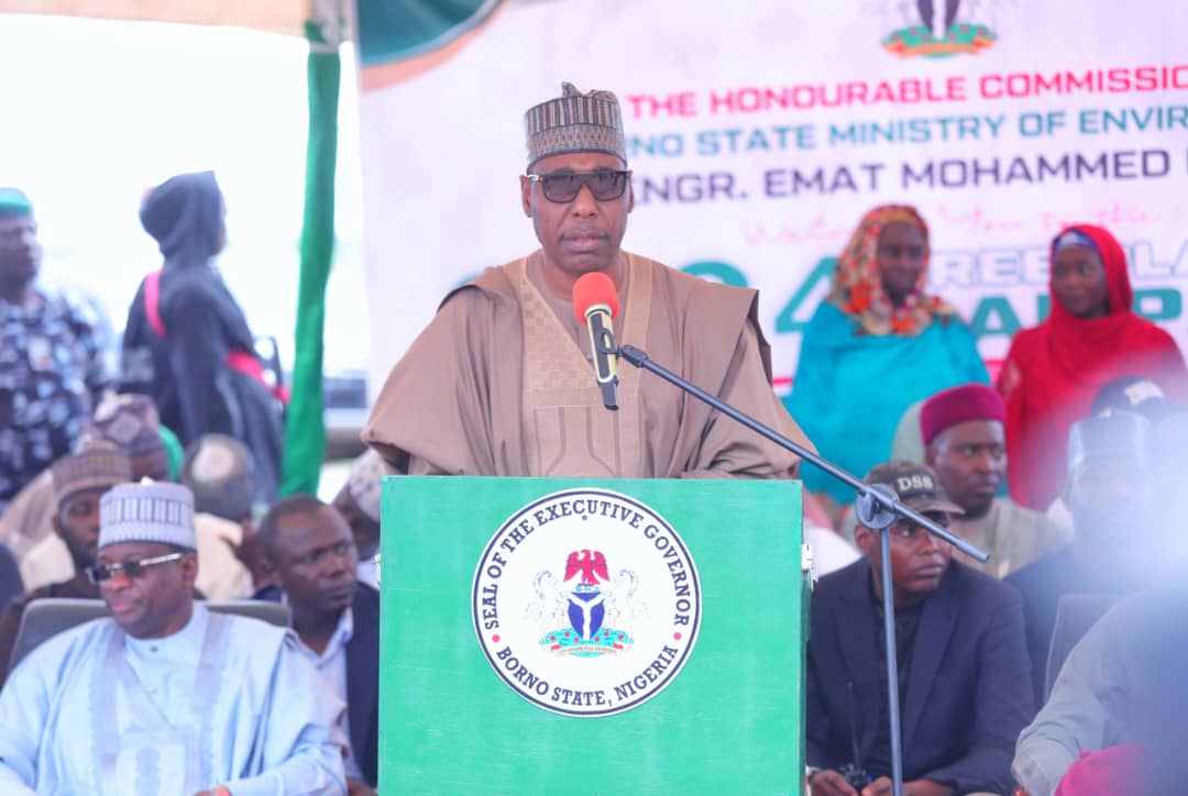 ShettimaDogo's tweet photo. @ProfZulum launches Borno’s 2024 tree planting with 10 million seedlings

.. NAGGW declares @ProfZulum champion of environment

https://t.co/3MFNzcFiFq https://t.co/7oHKWt4KVO