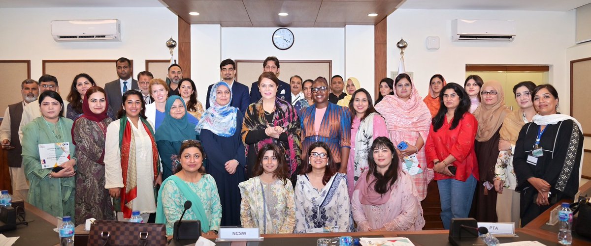 As keynote speaker at the Bridging the Mobile Gender Gap workshop organized by GSMA, NCSW, PTA , in Islamabad today. 

Digital inclusion is key to empowering women and fostering development. 

Together, we can create a more inclusive digital future for all women in Pakistan!
