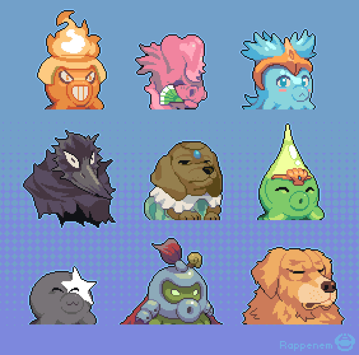 Rappenem's tweet image. More portraits #pixelart