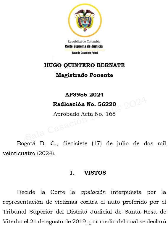 loviedoH's tweet photo. Corte S. Rad. 56220/24. 

Tema: Preclusión por atipicidad del hecho investigado. Aceptación o repudio de la herencia.

"El alegato de la Re. de Víctimas, por lo tanto no da cuenta de una manifiesta ilegalidad en el comportamiento de la indiciada, sino de una simple divergencia https://t.co/pJDiXibWYg