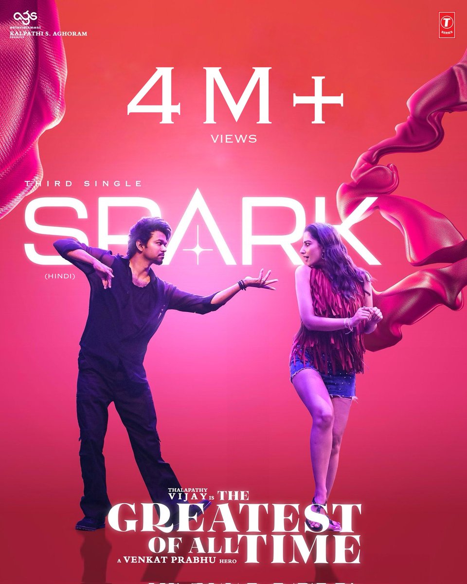 ramk8060's tweet photo. வடக்கன்ஸ் செய்கை 🔥🔥

4 MILLION views for #Spark Hindi Lyrical Video on YouTube 🥳💃🏻 

#TheGreatestOfAllTime @actorvijay https://t.co/9RFYSkysqJ