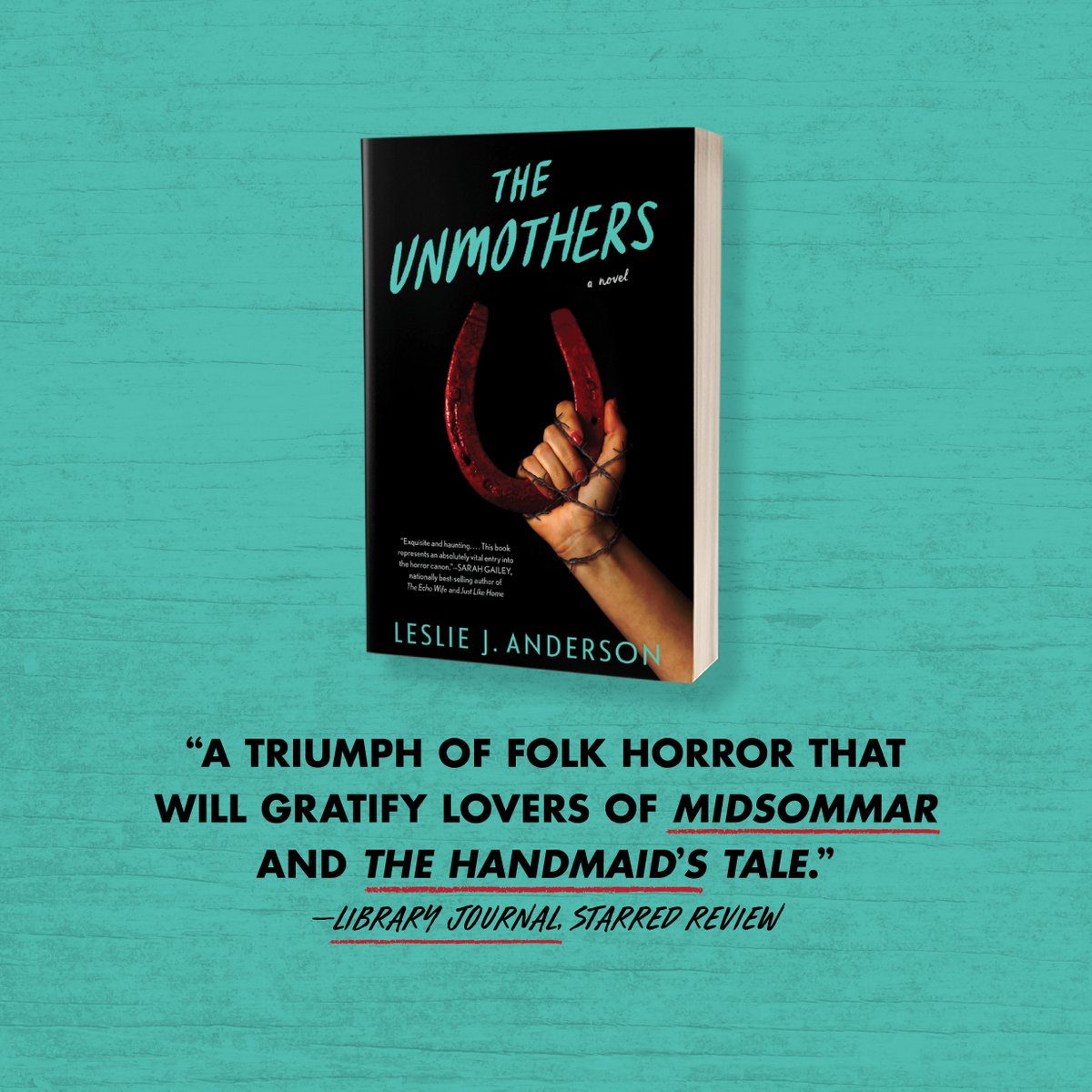 Quirk Books (@quirkbooks) on Twitter photo Happy pub day to THE UNMOTHERS by <a href="/inkhat/">Leslie J. Anderson</a>! 🐎
In this raw and lyrical folk horror novel, a journalist sent to a small town begins to unravel a dark secret that the women of the town have been keeping for generations.
Pick up THE UNMOTHERS wherever books are sold!🐴 Happy pub day to THE UNMOTHERS by <a href="/inkhat/">Leslie J. Anderson</a>! 🐎
In this raw and lyrical folk horror novel, a journalist sent to a small town begins to unravel a dark secret that the women of the town have been keeping for generations.
Pick up THE UNMOTHERS wherever books are sold!🐴