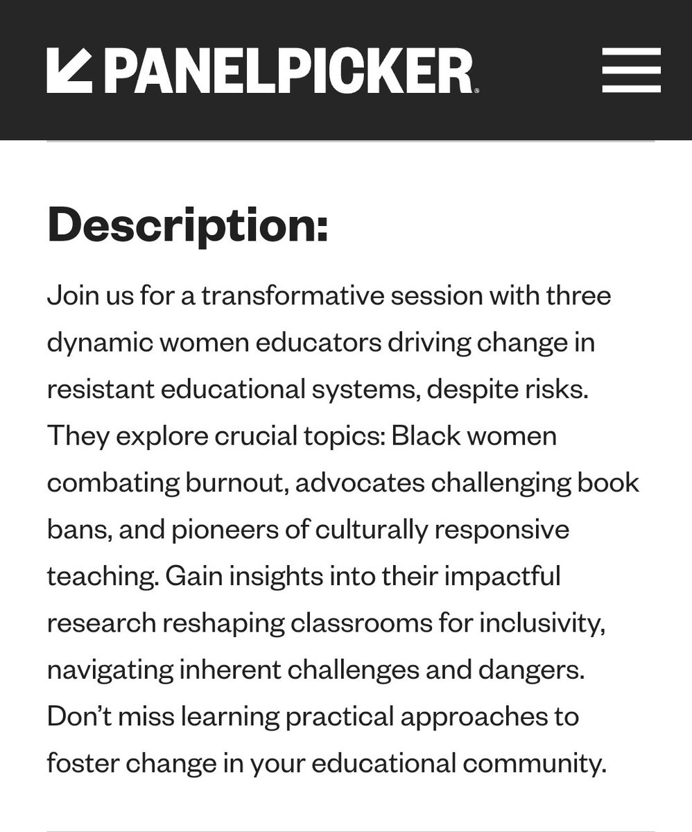 jeri_teaches's tweet photo. Also submitted a really exciting session with my accountability partners and dear friends 

Empowered Women, Empower Women: Dangerous Work in Education
https://t.co/aIhHCpBqZC https://t.co/FssBcEuoBv