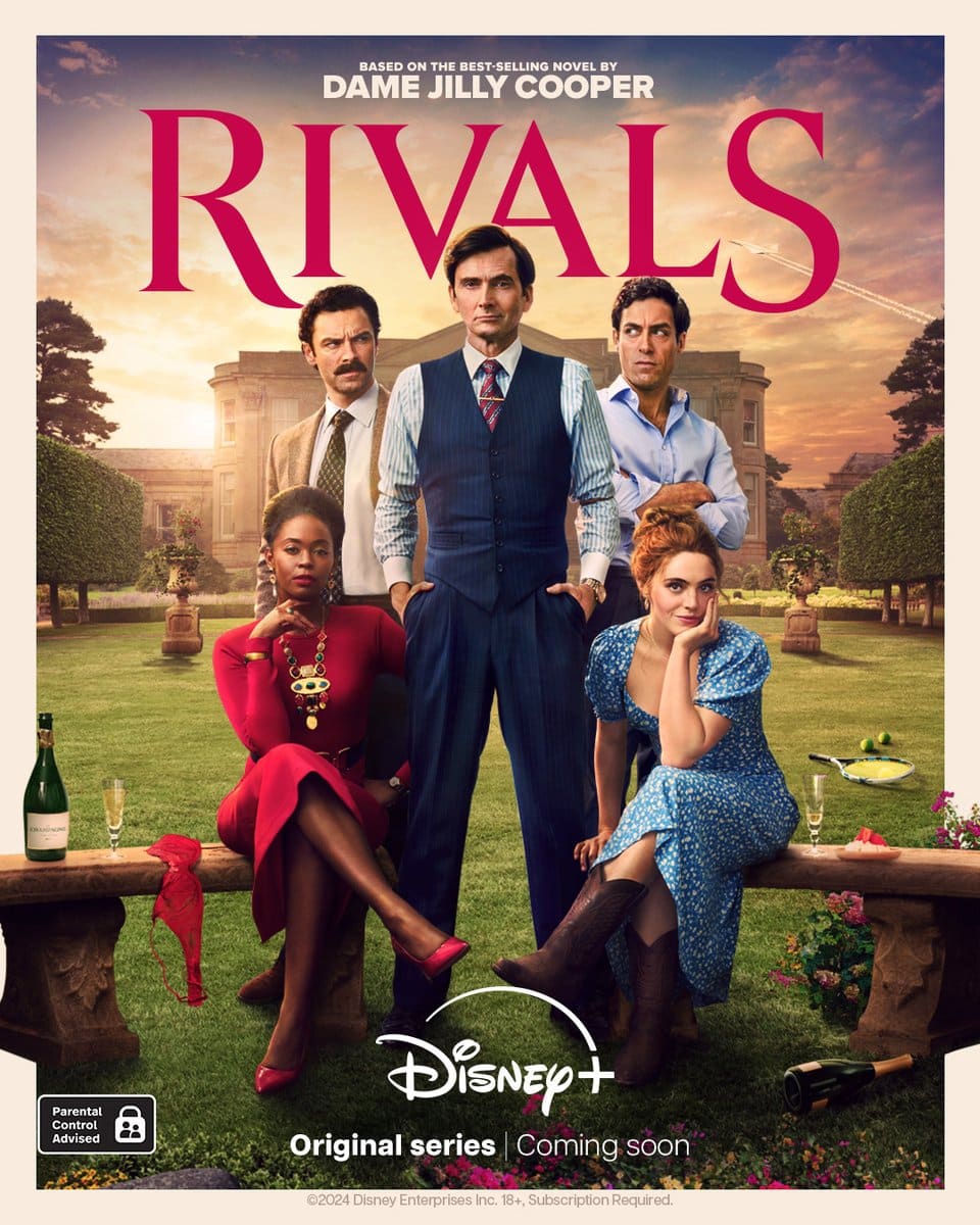 AIDAN TURNER, DAVID TENNANT, ALEX HASSELL ARE RIVALS IN THE FIRST POSTER FOR DISNEY PLUS AND HULU TV SERIES hollywood-spy.blogspot.com/2024/08/aidan-…