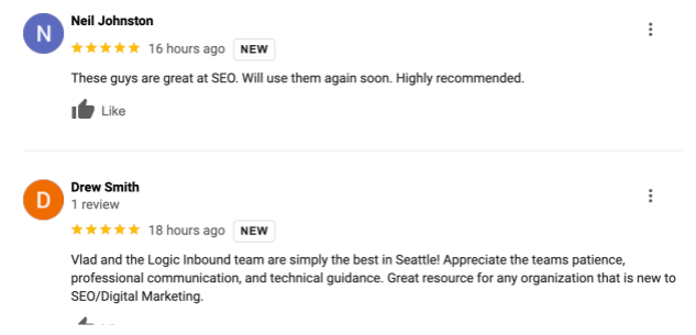 LogicInbound's tweet image. Need help with SEO or digital marketing? Logic Inbound is your go-to team! Check out these awesome reviews and get in touch. #SEO #digitalmarketing #marketing #clientfeedback