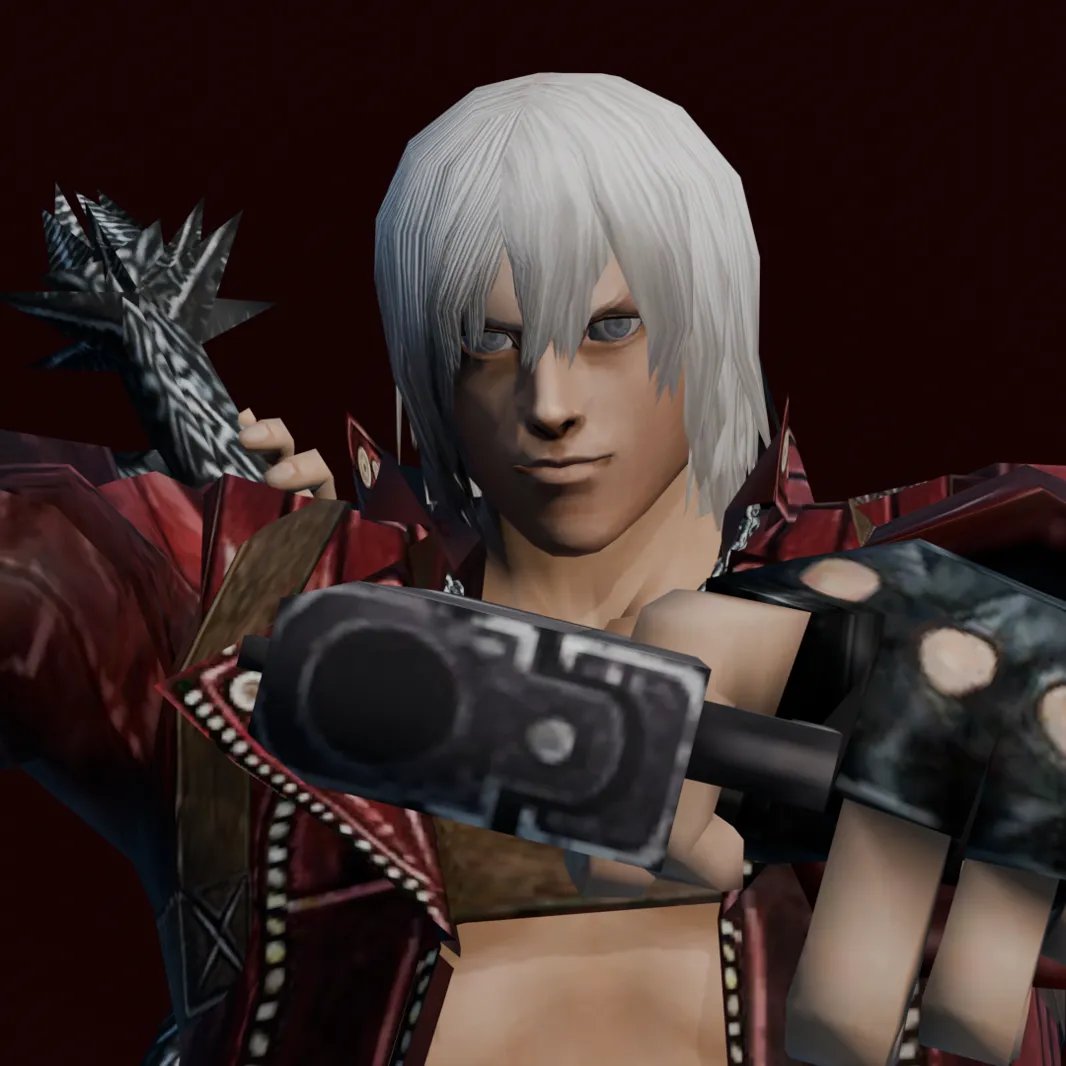 Dante (Devil May Cry 3)    

Dante's cutscene model from Devil May Cry 3.  

Custom rig for Blender 4.2
open3dlab.com/project/32f8ae…

#Blender #Rigging #DevilMayCry