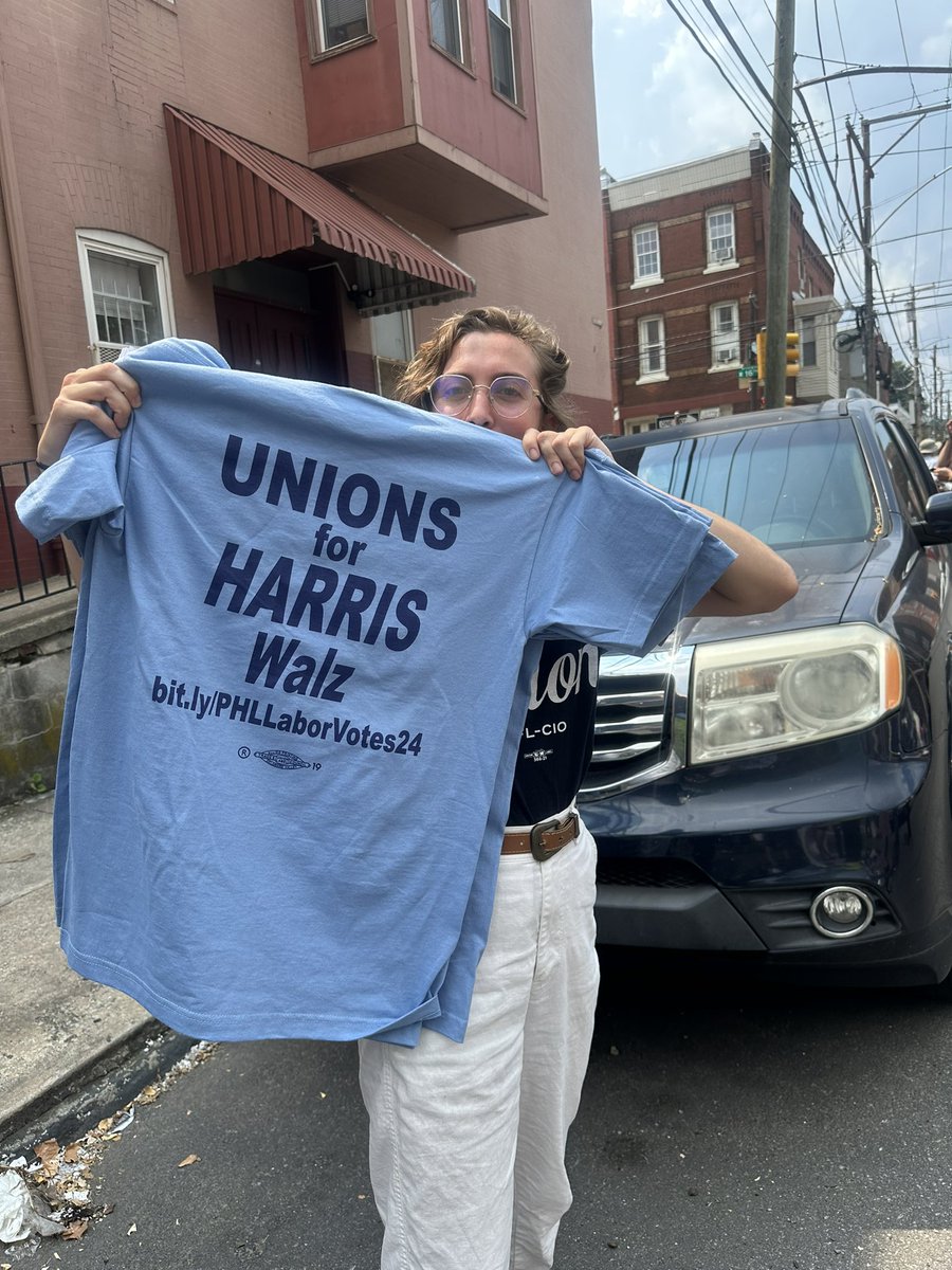 Fresh Harris merch here in Philly: