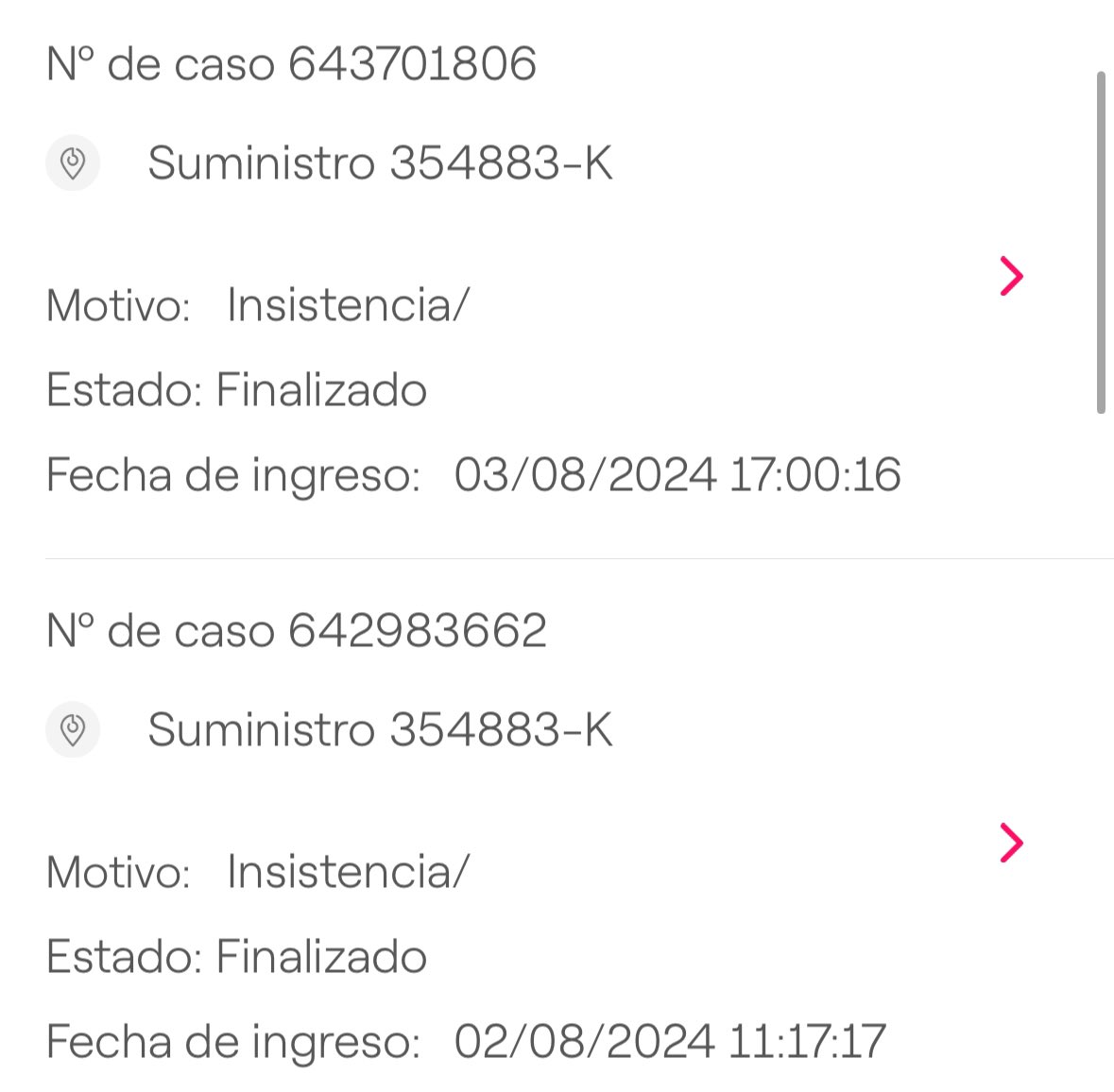 mclavel's tweet photo. Se entiende que haya un procedimiento y prioridades, pero que estén modificando información a conveniencia es como mucho… el del 02 es una insistencia del ticket original) @Muni_LasCondes @EnelChile https://t.co/D382iyXnBj