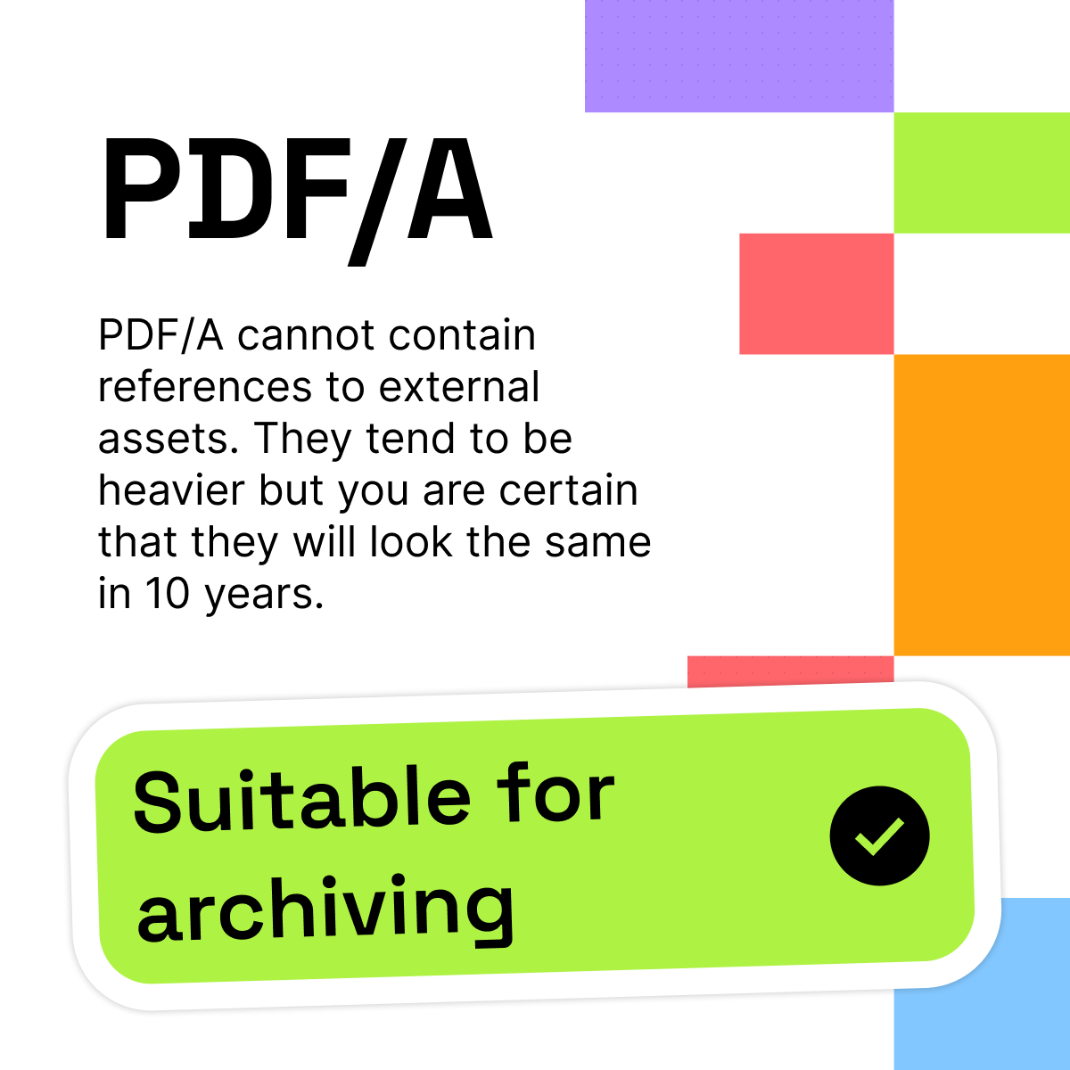 titouan325's tweet image. Never heard of PDF/A but using PDF files for long-term storage? This may be helpful! PDF/A is made especially for archiving.