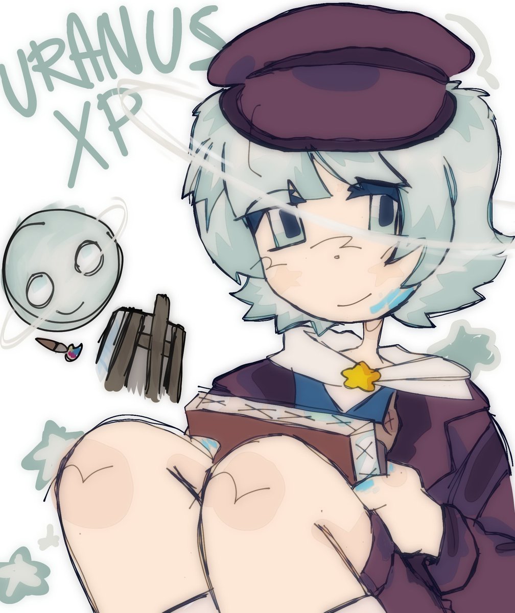 IM SO FULL OF IDEAS OMGGGGG 
IVE NEVER ACTUALLY DRAWN URANUS WHICH IS CRAZY CAUSE HIS LOWKEY MY FAV WHAT😭😭😭 #solarballsart #solarballs #solarballsuranus #digitalartwork