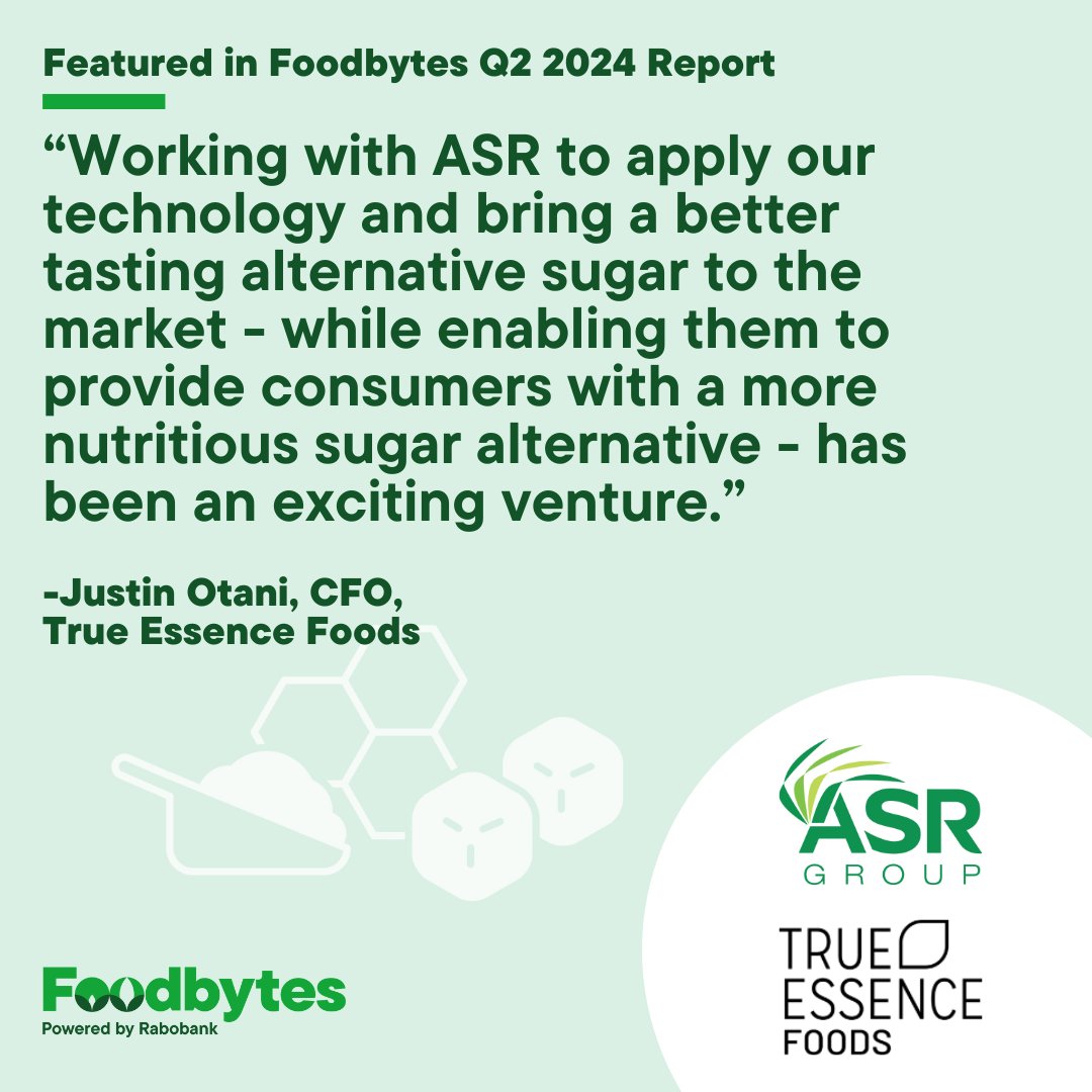 True Essence Foods (@trueessencefood) on Twitter photo It's an honor to be featured in <a href="/Foodbytes/">Foodbytes by Rabobank</a> Q2 Report: How Incremental Innovation is Powering the F&A Transition.
Read the full story here: foodbytesworld.com
#Foodbytes #FoodTech #AgTech #Innovation #Sustainability #TrueEssenceFoods It's an honor to be featured in <a href="/Foodbytes/">Foodbytes by Rabobank</a> Q2 Report: How Incremental Innovation is Powering the F&A Transition.
Read the full story here: foodbytesworld.com
#Foodbytes #FoodTech #AgTech #Innovation #Sustainability #TrueEssenceFoods