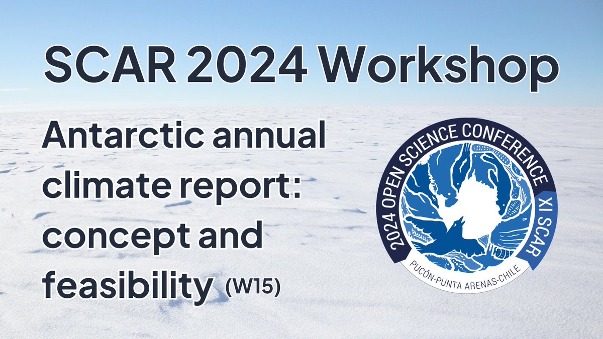 CliC_WCRP's tweet photo. Join us at the @SCAR_Tweets 2024 OSC for the following hybrid workshop ➡️

❄️ Antarctic annual climate report: concept and feasibility (W15), convened by @TomBracegirdle

📅 Thurs 22nd August 16:00-17:30 local time (20:00-21:30 UTC)

Interested? RSVP here: https://t.co/94aKeu4IzQ https://t.co/XmagtcOFw1