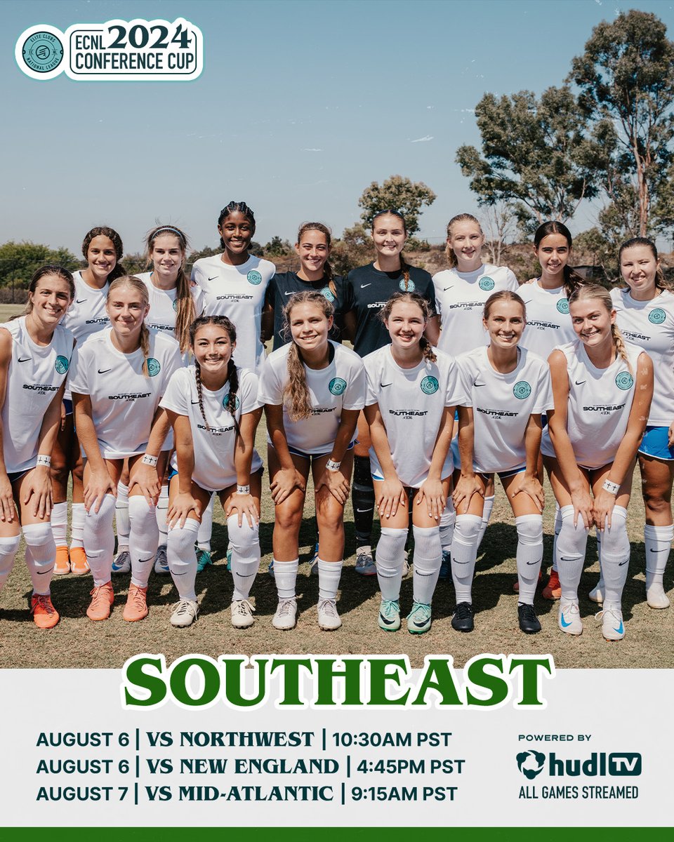 ECNLgirls's tweet photo. Team Southeast https://t.co/oCdaX6Ag05
