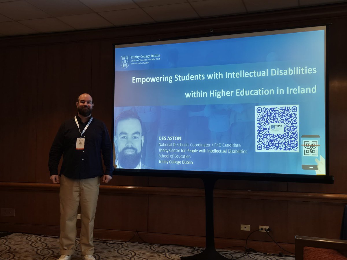 Day 2 of <a href="/IASSIDD/">IASSIDD</a> World Congress in Chicago. Our National &amp; Schools Coordinator, <a href="/DesAston/">Des Aston</a> presents on Empowering students with intellectual disabilities in higher education in Ireland. 

Focused themes of Self-determination; Motivation; Student Voice.