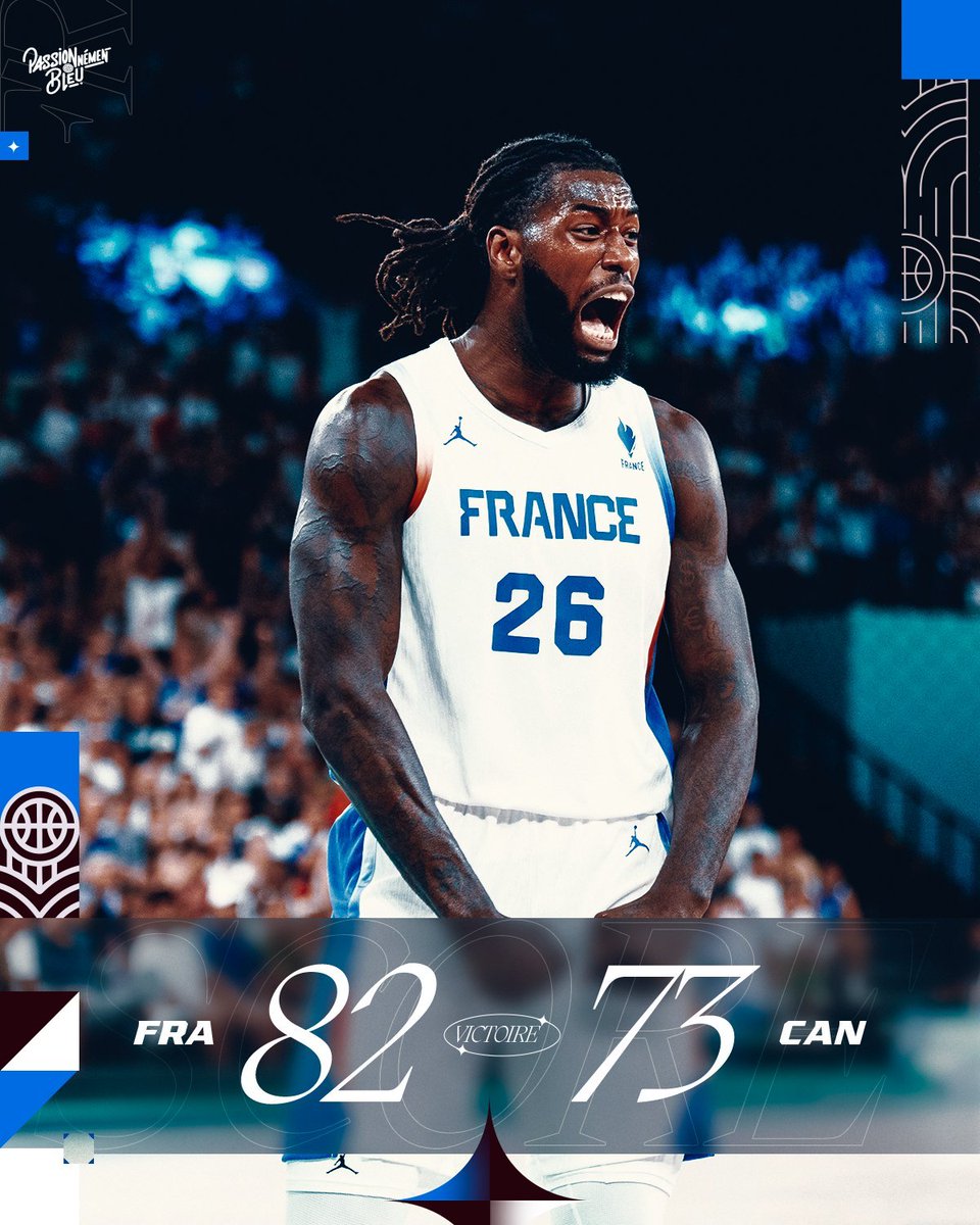 DebriefSportif's tweet photo. 🏀🗒️NOTES DU MATCH FRANCE - CANADA (82-73)

Ils ont tout changé pour obtenir la victoire la plus surprenante de l'histoire de l'équipe de France !

Une prestation XXXL des partenaires de EVAN FOURNIER.

QUELLE EMOTION FORMIBLE, merci messieurs !

Zé parti pour les notes !

⬇️⬇️ https://t.co/uehXORUxpd