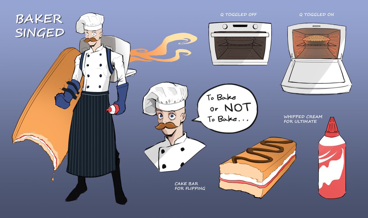 patcreates_'s tweet image. Baker Singed Skin Concept #LeagueOfLegends #skinconcept