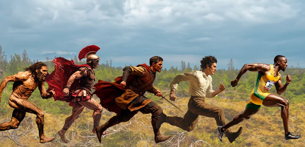 CienciaDelCope's tweet photo. Los seres humanos, una especie nacida para correr.
🏃Nuestros ancestros comenzaron a correr hace unos dos millones de años, y los rasgos de resistencia en carrera del "Homo sapiens" evolucionaron para permitirnos abatir grandes animales mediante la caza por resistencia, según un nuevo trabajo. 
🏃 Te lo cuento con detalle en @RisbelMag 
https://t.co/LmDztsIpgN