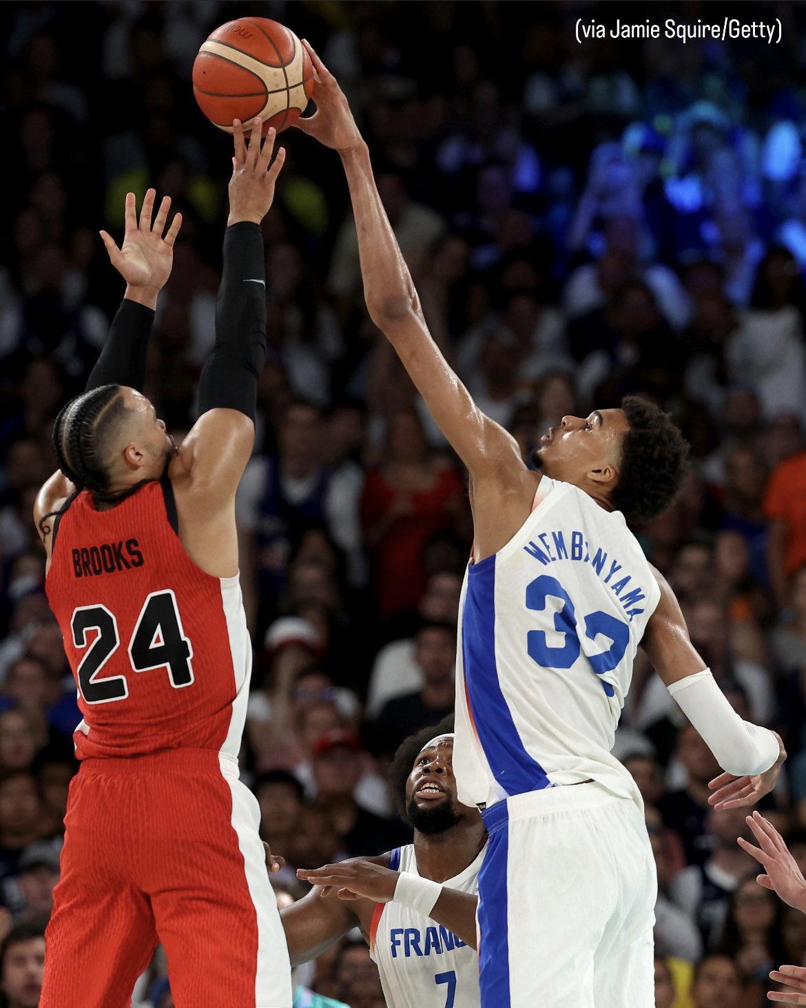 Overtime on X Dillon Brooks and Jamal Murray showed out for France today Brooks 2 PTS 1 9 FG 0 3 3PT Murray 7 PTS 3 13 FG 1 4 3PT https t 4gpZmzXZTQ X