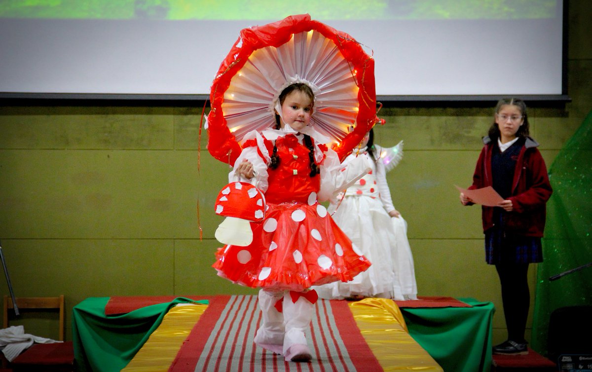 🌿 ¡Celebramos el 9° Ecodesfile en la Escuela España! Más de 80 estudiantes desfilaron con trajes reciclados, promoviendo la biodiversidad y la sostenibilidad. 🌍

"Fomentar la conciencia ambiental desde temprana edad es fundamental," Hugo Avendaño, jefe (S) DAEM Puerto Montt. 👏