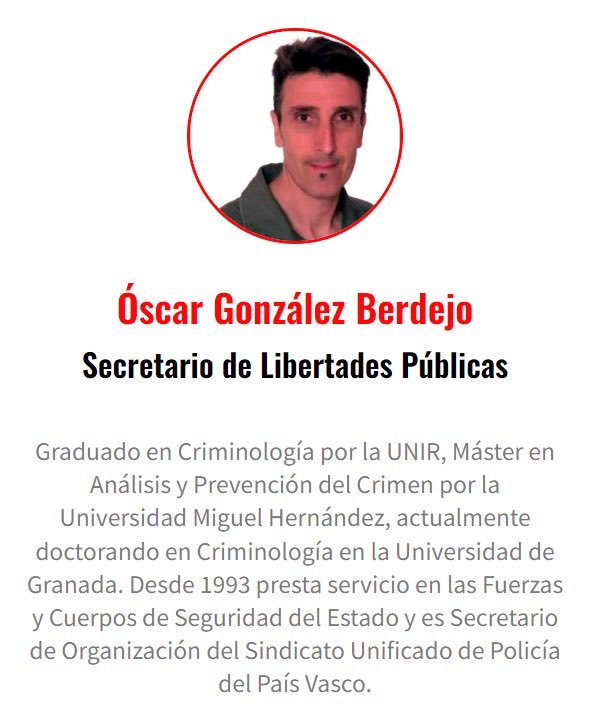 Vamos a poner en contexto el cargo del <a href="/Sup_Policia/">SUP</a> que ha dimitido (debido al acuerdo entre SUP y <a href="/daniesdsk/">Dani Dsk</a>):

- Tiene cargo en el PSOE.
- Sí, un Policía EN ACTIVO CON CARGO EN UN PARTIDO POLÍTICO. ¿Cómo era eso de que hay que ser imparciales?
- Partido que, recordemos, además