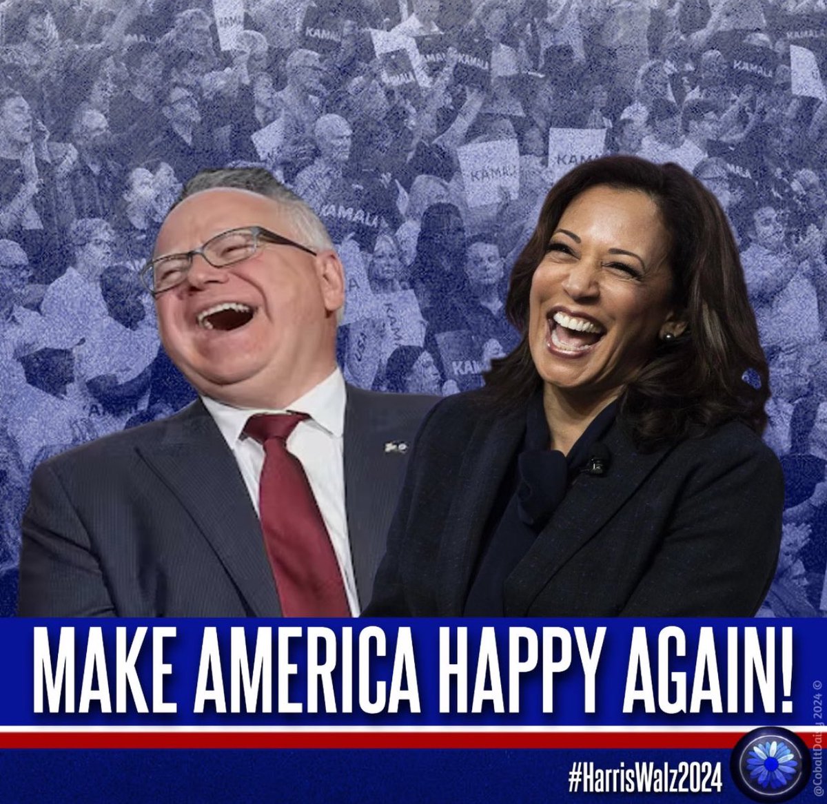<a href="/Tim_Walz/">Tim Walz</a> <a href="/KamalaHarris/">Kamala Harris</a> As a proud lifelong progressive democrat, I’m thrilled that <a href="/Tim_Walz/">Tim Walz</a> will be our new VP. 
#MAHA #HarrisWalz2024