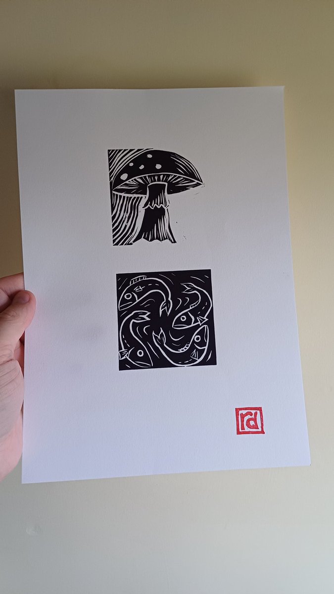 I'm enjoying the effect of putting several prints on the same sheet.