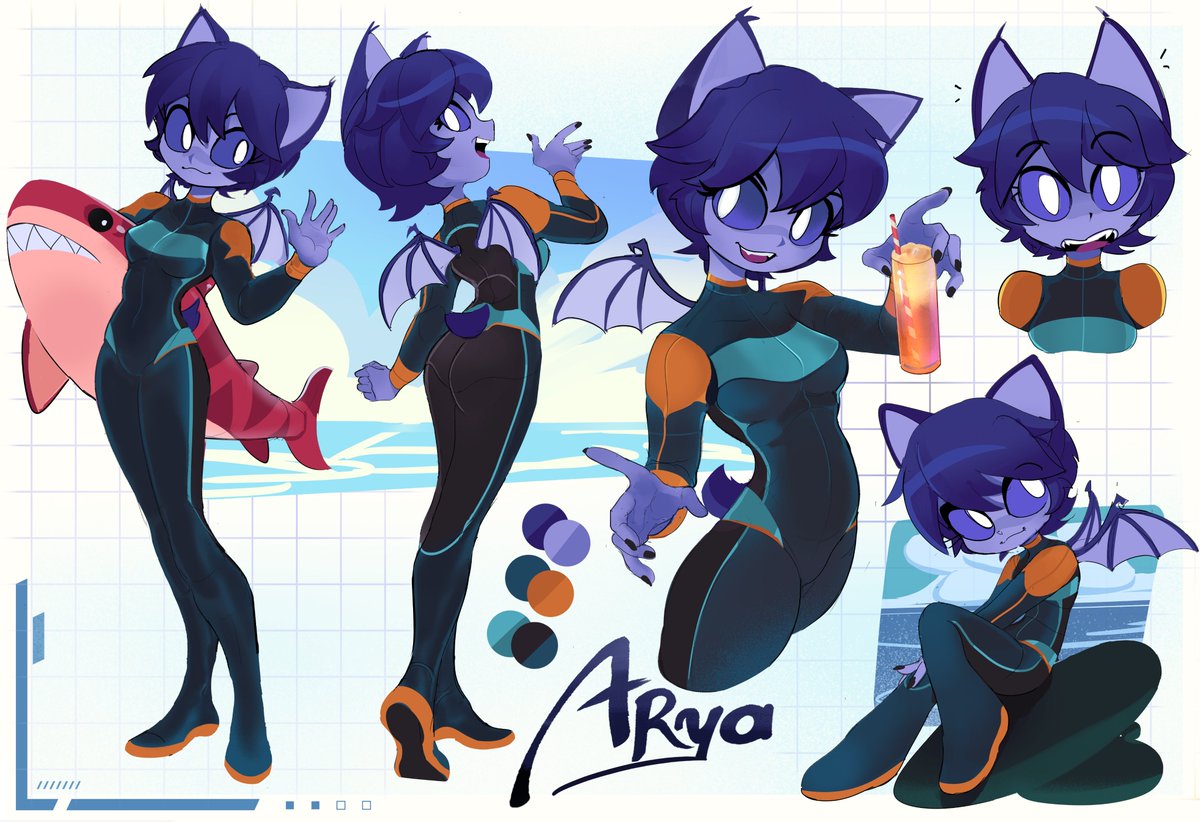 BenSadfleck's tweet photo. Arya (wetsuit edition) :]

comm. !! https://t.co/C2Qnuiwf7P