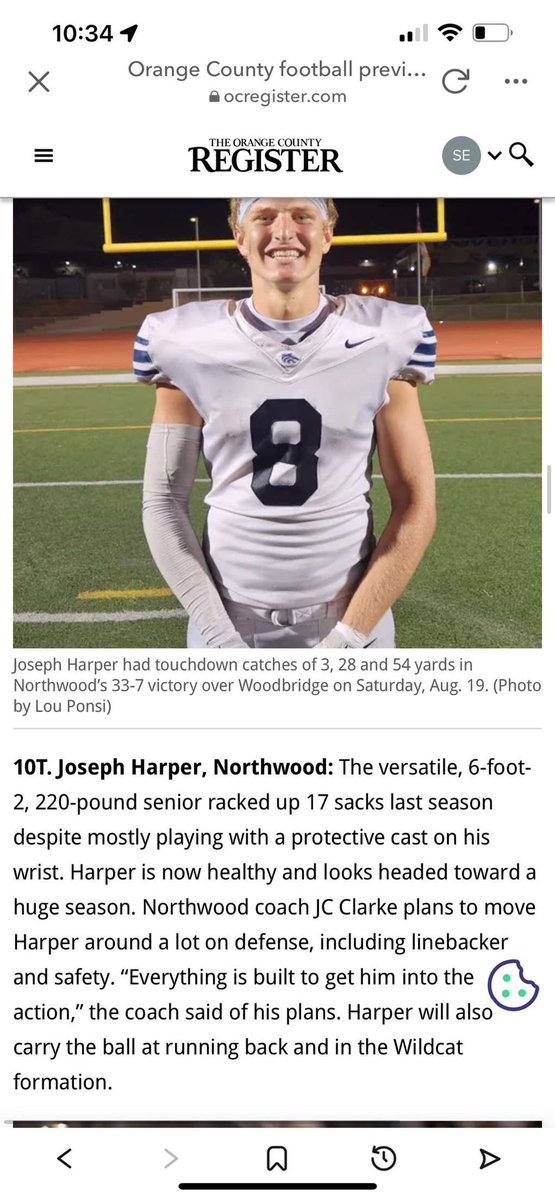 Joseph Harper (@josephharper_8) on Twitter photo After leading Orange County, grateful to to be ranked a top 10 linebacker
<a href="/ocvarsityguy/">Dan Albano</a>
<a href="/Sean_Reeder/">Sean Reeder</a>
<a href="/David_Josephson/">David Josephson</a>
<a href="/CoachJanecek/">Tim Janecek</a> After leading Orange County, grateful to to be ranked a top 10 linebacker
<a href="/ocvarsityguy/">Dan Albano</a>
<a href="/Sean_Reeder/">Sean Reeder</a>
<a href="/David_Josephson/">David Josephson</a>
<a href="/CoachJanecek/">Tim Janecek</a>