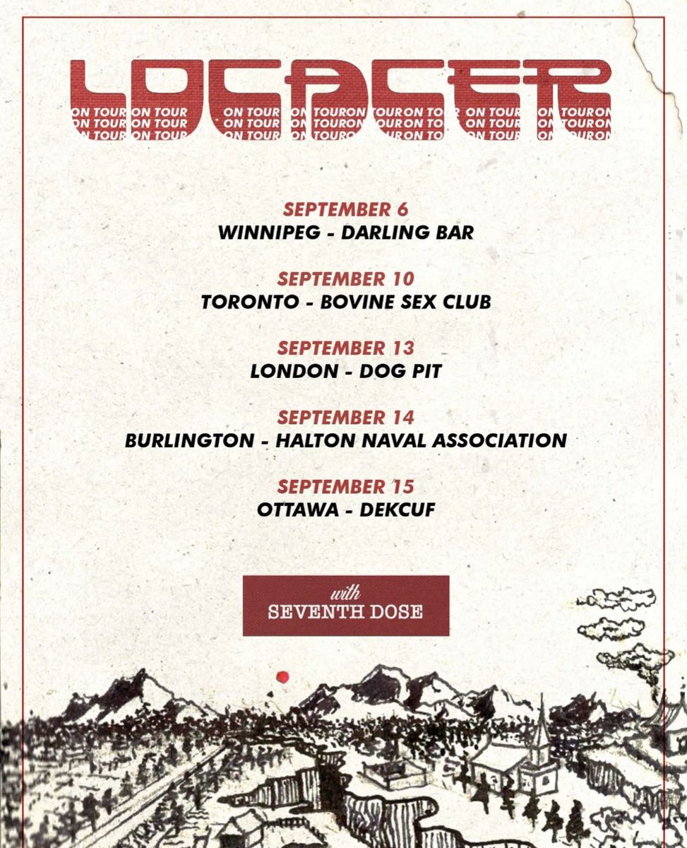 Hitting the road next month with the homies in <a href="/svnthdose/">Seventh Dose</a> !! Come hang