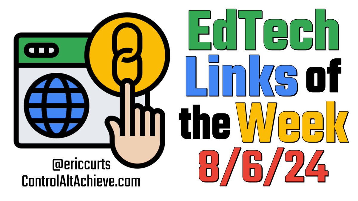 Eric Curts (@ericcurts) on Twitter photo 🔗 #EdTech Links of the Week
Newsletter - mailchi.mp/controlaltachi…
Blog post - controlaltachieve.com/2024/08/edtech…
📦 Boxie
📰 Newspaper Templates
🤔 Imagine Me
🗞️ EdTech Newsletters
📄 Docs Hard Spaces
🛠️ MakerEd Educators Forum
🤿 Snorkl Day Videos
<a href="/SlidesManiaSM/">SlidesMania 💛</a> <a href="/AIatMeta/">AI at Meta</a> @Snorklapp 🔗 #EdTech Links of the Week
Newsletter - mailchi.mp/controlaltachi…
Blog post - controlaltachieve.com/2024/08/edtech…
📦 Boxie
📰 Newspaper Templates
🤔 Imagine Me
🗞️ EdTech Newsletters
📄 Docs Hard Spaces
🛠️ MakerEd Educators Forum
🤿 Snorkl Day Videos
<a href="/SlidesManiaSM/">SlidesMania 💛</a> <a href="/AIatMeta/">AI at Meta</a> @Snorklapp