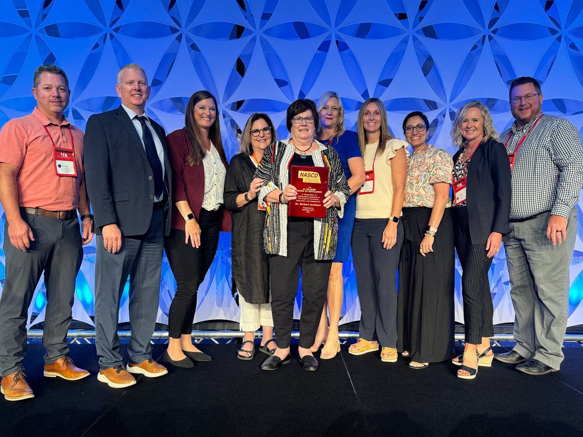 What an honor to present the Al Kilgore Award this year to Dr. Barbara Jacobson! Dr. Jacobson has had a tremendous impact in the the world of Teaching &amp; Learning during her educational career! Thank you for your leadership Dr. Jacobson!
