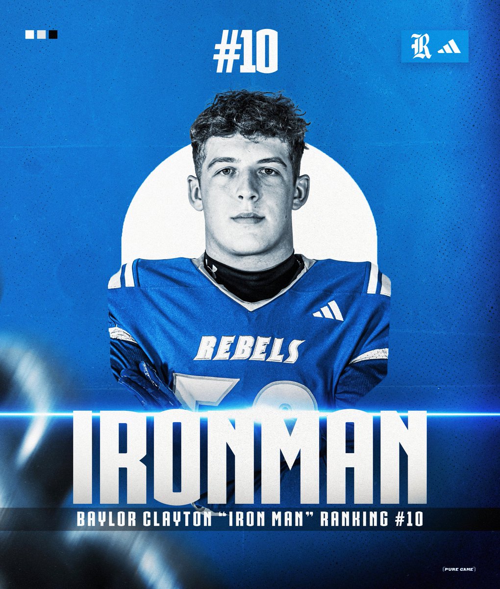 Reeltown Rebels Football (@reelrebelsfb) on Twitter photo 2024 IRON MAN! Let’s Go!! Coming in to start off the top 10…… Big Baylor!
#top10 #ironman #ALLIN 2024 IRON MAN! Let’s Go!! Coming in to start off the top 10…… Big Baylor!
#top10 #ironman #ALLIN