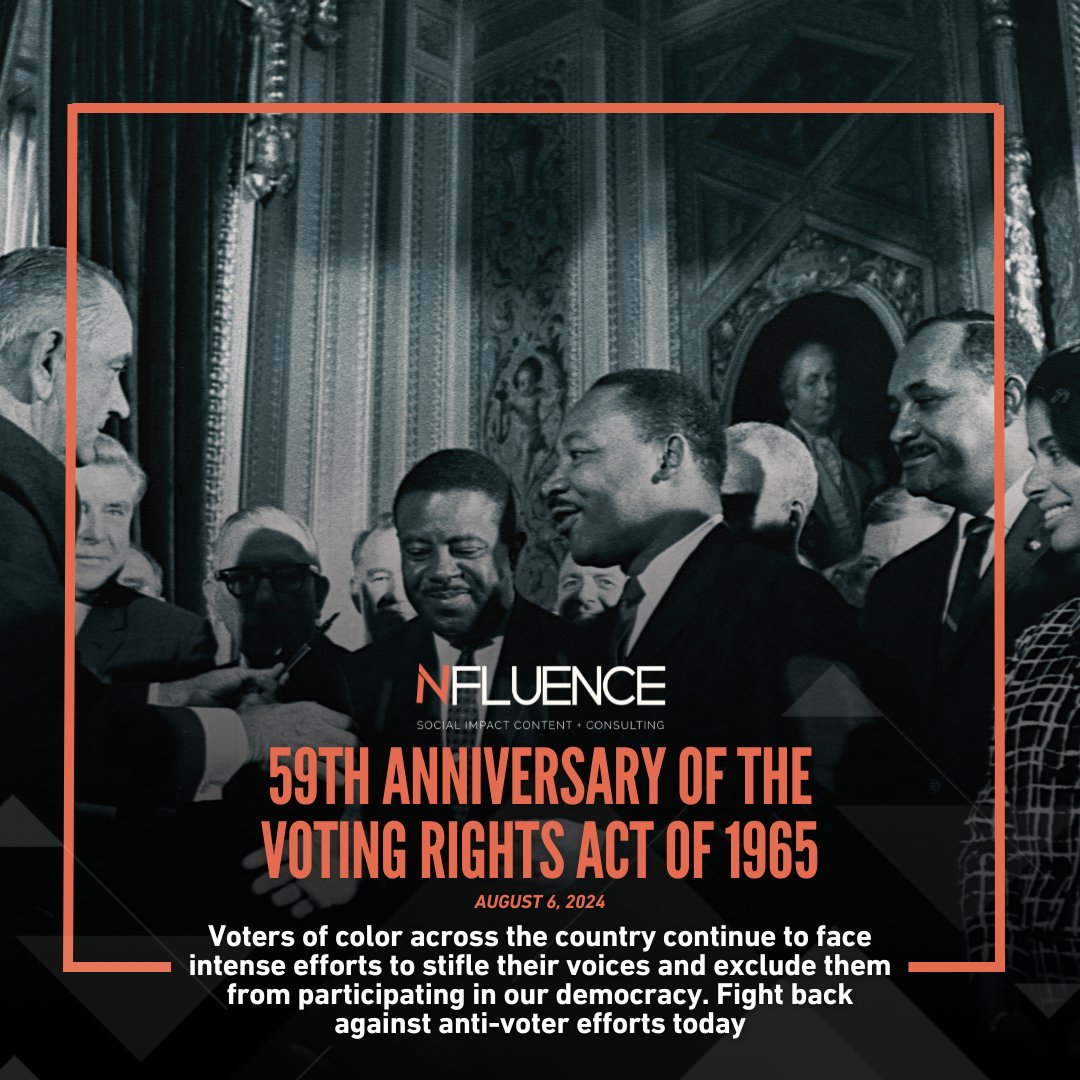 As we mark the Voting Rights Act's 59th anniversary, it's time to reclaim our power and ensure our voices are heard at the ballot box. Let's shape our future together. Fight back against anti-voter efforts today: act.newmode.net/action/voting-…

#VRA #FreedomToVote #VRAAnniversary #VRA59