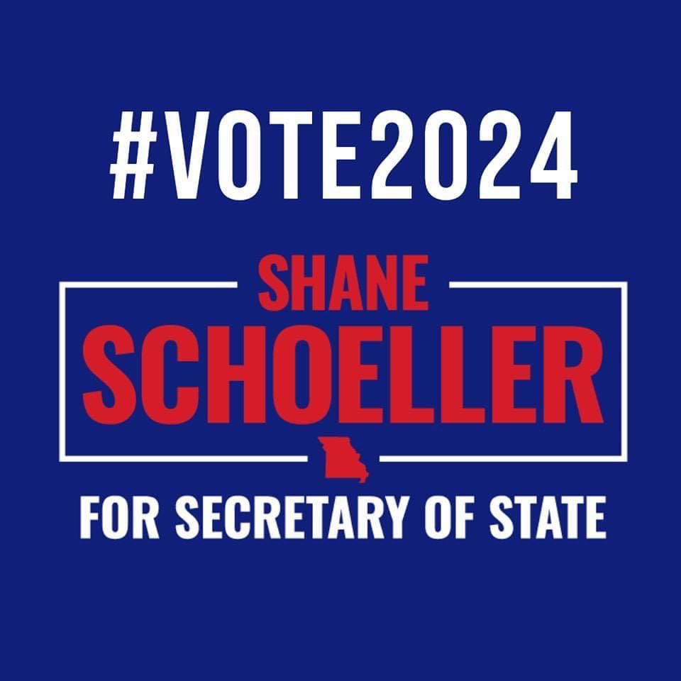rep_joe_smith's tweet image. Please remember to vote for ⁦@shaneschoeller⁩ for Missouri Secretary of State in today’s Republican Primary Elections!  Thank you!  God Bless!  

#MOSOS 
#Election2024
