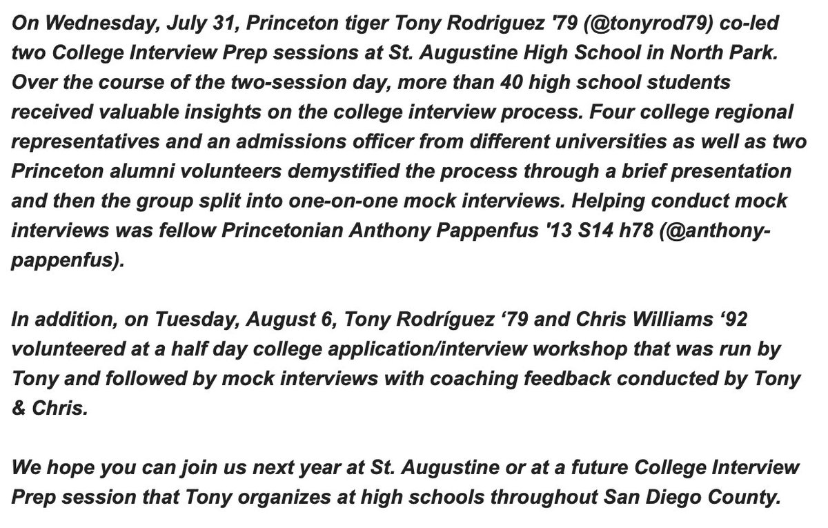 Princeton Club of SD tweet media