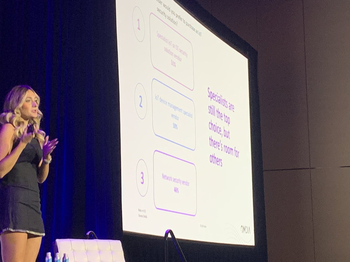 At the 2024 Omdia Analyst Summit, Principal Analyst <a href="/HollieHennessy/">Hollie Hennessy</a> discusses #IoTsecurity and #OTsecurity in a hybrid world. <a href="/OmdiaHQ/">Omdia</a> <a href="/BlackHatEvents/">Black Hat</a>