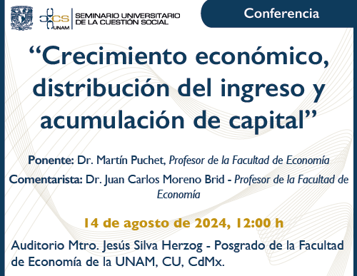 PUEDUNAM's tweet photo. Te invitamos a nuestro SUCS, participan: Dr. Martín Puchet y @morenobrid ambos profesores de la @FEconomiaUNAMof
🗓️ 14 de agosto
⏰ 12:00 h
📍Posgrado de Economía UNAM
Transmisión simultánea: https://t.co/8GAHzVqpN4
@RadioUNAM @FES_ACATLAN @UASinaloa @UACHMx @UAT_mx @uaemorelos https://t.co/8A3yNpjOVl