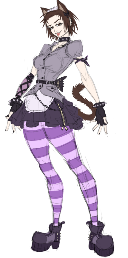 DuwangMister's tweet image. Rei is the fifth cat maid.