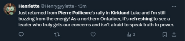 Vanessa_Sarges's tweet photo. @PierrePoilievre You really should invest in a better quality bot farm, because the last one was bargain basement incompetent.
Love the use of Ontarioer. I immediately pegged Henriette as a native to Ontario. 🙄
Don't you believe that Bot Farmers deserve to #BringHome big paycheques too? https://t.co/y6RG3yaRWR