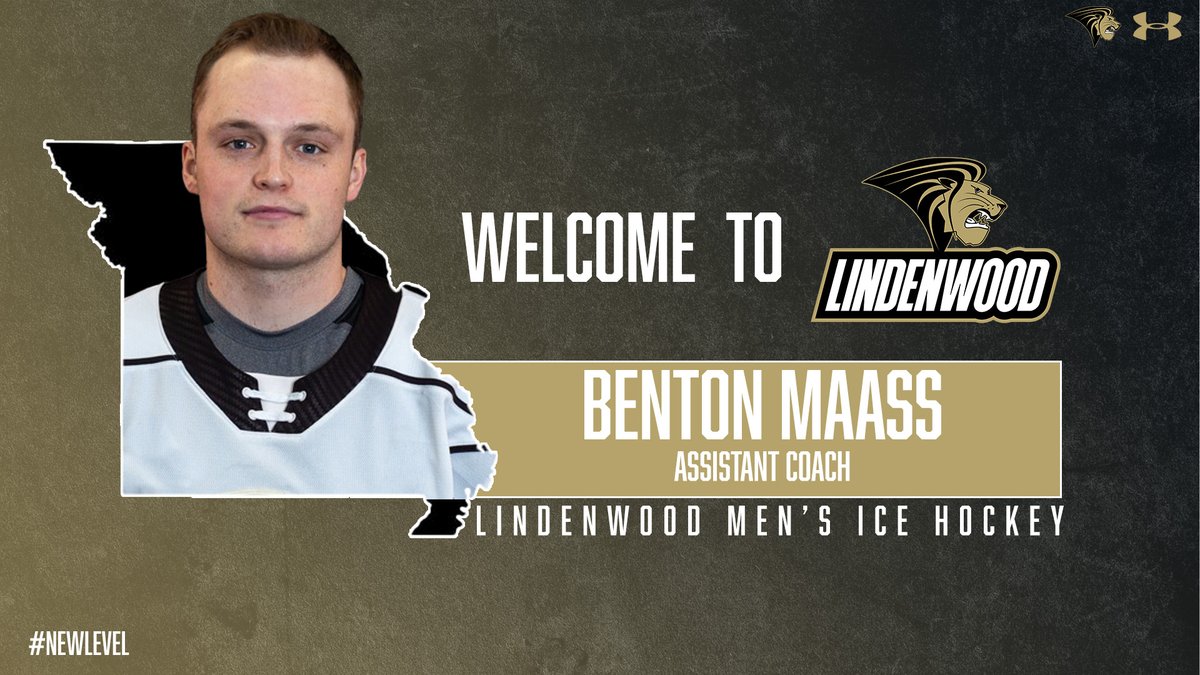 Head coach Bill Muckalt has announced the addition of Benton Maass to his inaugural staff <a href="/LULionsHockey/">Lindenwood Hockey</a> 🦁🏒

Maass joins the program after spending the last two years split between the Hershey Bears and South Carolina Stingrays⬇️

📖| tinyurl.com/ycx55965

#NewLevel